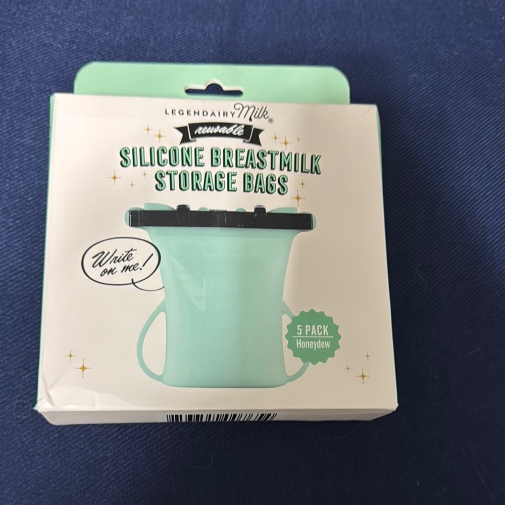 Silicone Breastmilk Storage Bags - Mint